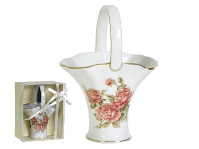 Конфетница Рубиновые розы 10*6, 5*14, 5см