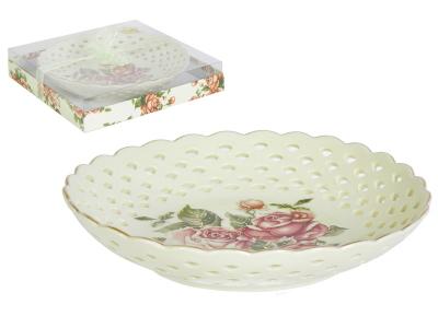 Конфетница Корейская роза 20*4см