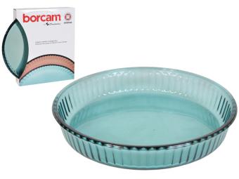 Форма для выпечки цветное стекло 32см 3л ''Borcam Tru Colors'' аквамарин 59014AQ