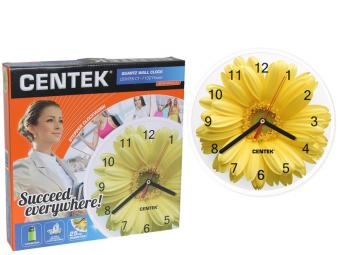 Часы настенные Centek Flover (гербера) 25см