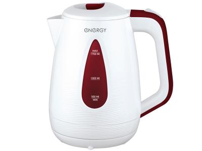 Чайник 1, 7 л ENERGY E-214 дисковый бело-бордовый