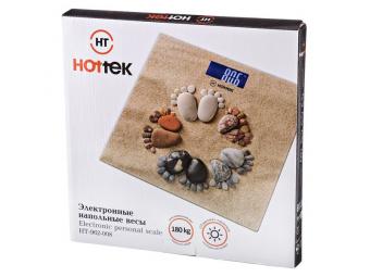 Весы напольные ''Ножки на песке'' Hottek HT-962-008 30*30см до 180кг HOTTEK