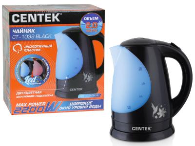 Чайник эл 2л Centek подсветка, рисунок Centek