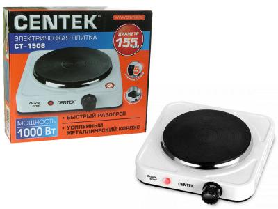 Плитка электрическая Centek CT-1506 белый чугунная