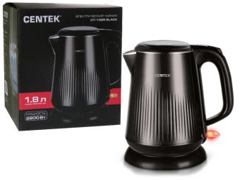 Чайник электрический 1,8л Centek CT-1025 Black черный металл