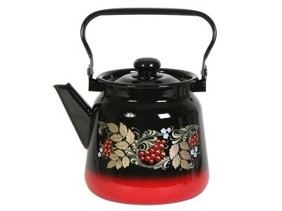 Чайник 3, 5л с рисунком Красно-черный 20998