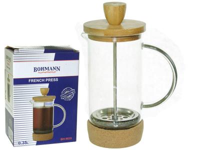 Кофе-пресс 0, 35мл стеклянная чаша бамбуковая подставка Bohmann