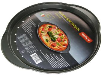 Форма для пиццы 33см с ручками PIZZA P-02