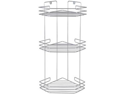 Полка 3-х ярусная угловая хром 440101