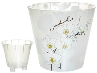 Горшок цв. London Orchid Deco 1,6л 16см розовая орхидея