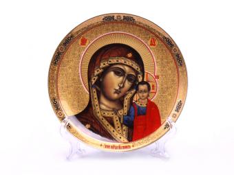 Тарелка настенная Икона Казанской Божей Матери 18см