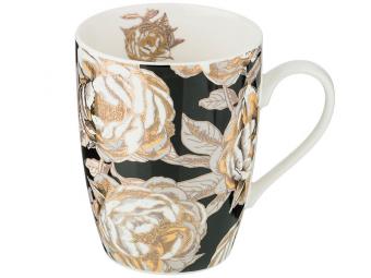 Кружка 400мл Golden rose, геометрия