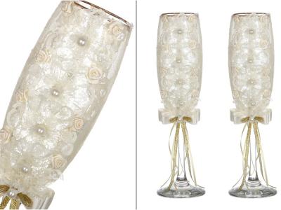 Набор свадебных бокалов для шампанского 2шт 170мл Арти-М