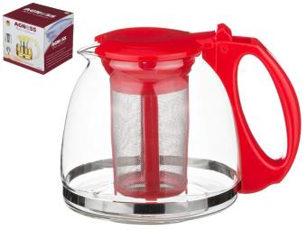 Чайник 1100мл с фильтром Красный