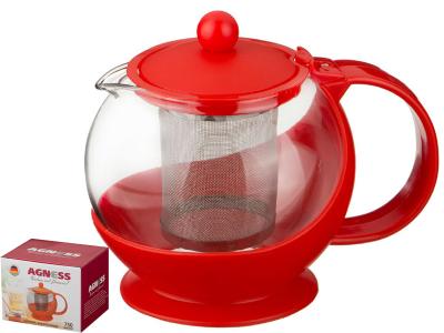Чайник заварочный Красный 750мл Арти-М