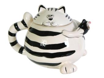 Чайник заварочный 980мл Полосатый кот