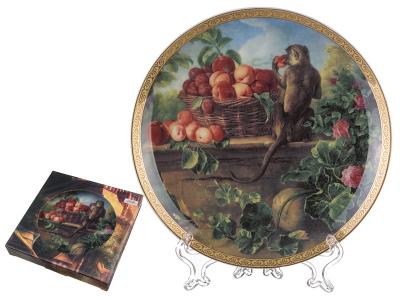 Тарелка настенная Обезьяны с персиком Арти-М