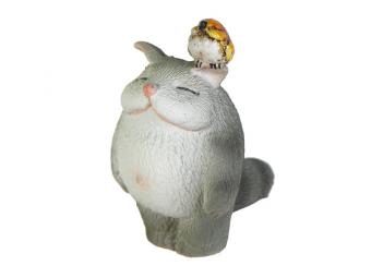 Фигурка Кот с птичкой 6 см