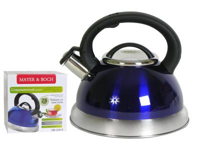 Чайник для плиты Mayer&Boch 2, 8л нерж со свистком Mayer&Boch