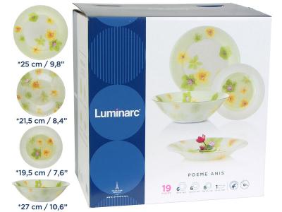 POEME ANIS Столовый сервиз 19пр (64724) Luminarc