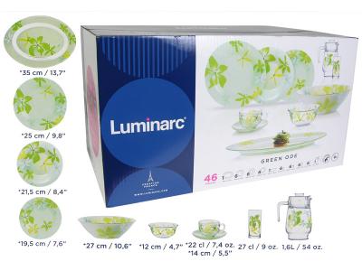 GREEN ODE Столовый сервиз 46пр. 66942 Luminarc