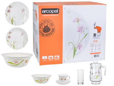 ARCOPAL SELMA столовый сервиз 39пр 6 персон 62391 Luminarc