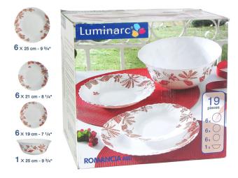 ROMANCIA RED Столовый сервиз 19пр