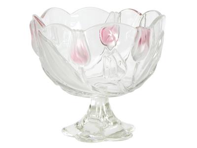 Nadine Салатник 21см на ножке розовый Walther-Glas