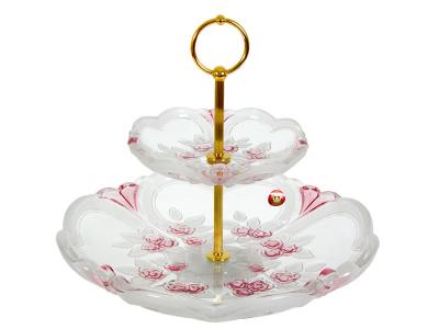 Sweethearts satin-rose этажерка 2-х ярусная 25, 5см Walther-Glas