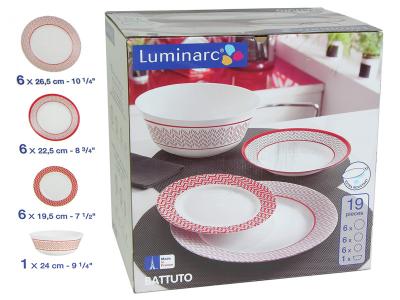 BATTUTO столовый сервиз  19пр. Luminarc