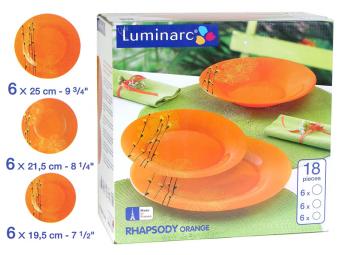 RHAPSODY ORANGE Столовый сервиз 18пр