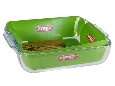 Форма стеклянная жаропрочная 21*21см PYREX