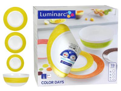 Colors Days Jaune столовый сервиз 19 предметов Luminarc