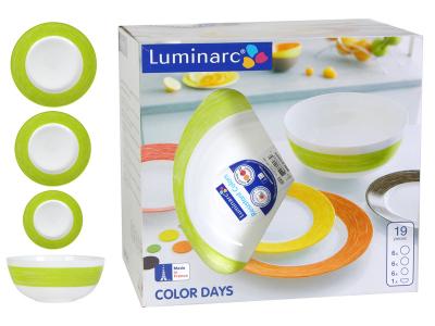 Colors Days Vert столовый сервиз 19 предметов Luminarc