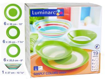 Simply Colors Green столовый сервиз 19 предметов