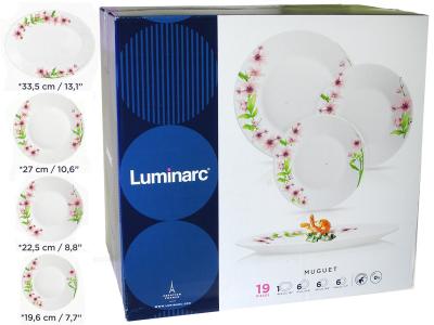 Столовый сервиз ESSENCE MUGUET 19 пр 6 персон (74289) Luminarc