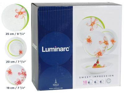 SWEET IMPRESSION Столовый сервиз 18пр Luminarc