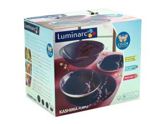 KASHIMA PURPLE столовый сервиз 19пр Luminarc