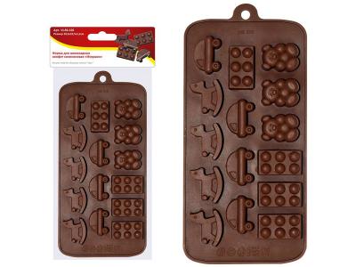 Форма для шоколадных конфет силиконовая ''Игрушки''