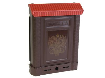 Ящик почтовый Премиум с замком коричневый