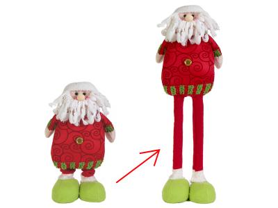 Снеговик, Дед мороз Красный сдвижные ноги 70см
